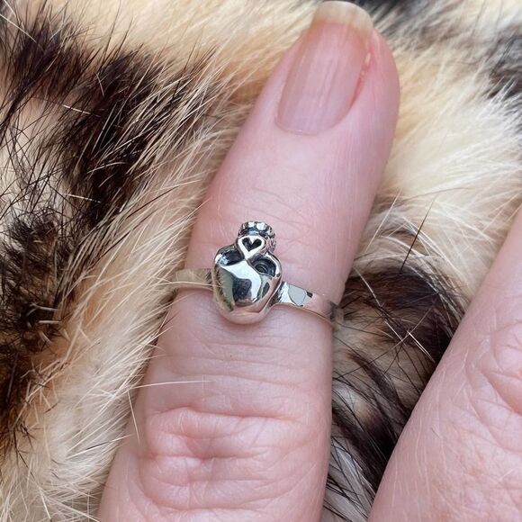 Sterling Silver Skull Toe Ring - Picture 1 of 5